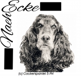 Stickdatei Cockerspaniel 5 Photostitch 13x18