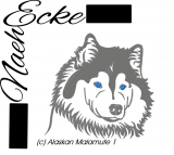 embroidery Alaskan Malamute 1 4x4