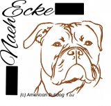 embroidery american Bulldog 1 4x4
