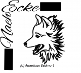 embroidery american Eskimo 1 5x7