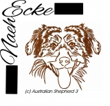 Embroidery Australian Shepherd 3 10x10 