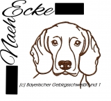 Stickdatei Bayerischer Gebirgsschweißhund 1 13x18