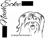 Embroidery Berger de Pyrenees 1 10x10 