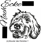 Embroidery Bpuvier des Flandres Nr. 1 10x10 