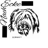 embroidery Briard 10x10 