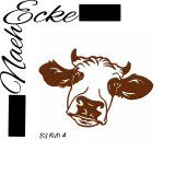 Embroidery Cow 4 10x10 Embroidery Cow 4 10x10