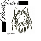 Stickdatei Collie Nr 2 10x10