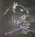 Stickdatei Norwegische Waldkatze Nr. 5 10x10