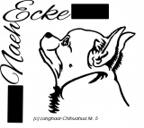 Stickdatei Chihuahua Nr. 5 Langhaar 13x18
