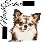 Stickdatei Chihuahua Nr. 7 Langhaar 10x10 PHOTOstitch