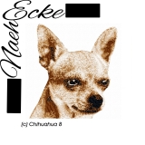 Stickdatei Chihuahua Nr. 8 13x18 PHOTOstitch