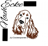 Stickdatei Cockerspaniel 3 13x18