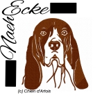 Stickdatei Chien d Artois 1 13x18