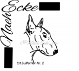 Stickdatei Bullterrier 2 10x10