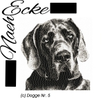 Embroidery Dogge Nr. 5 13x18 PHOTOstitch 