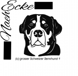 Stickdatei Grosser Schweizer Sennenhund 13x18 