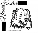 Embroidery Cane da Pastore Maremmano-Abruzzese Nr. 1 4x4" 