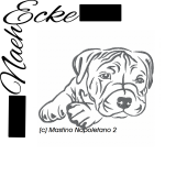 Embroidery Mastino Napoletano Nr. 2 4x4" 