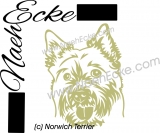 PLOTTERdatei Norwich Terrier Nr. 1 SVG / EPS 
