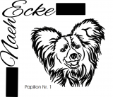 Embroidery Papillon 1 4x4" 