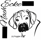 Embroidery Puggle Nr. 5 4x4" Embroidery Puggle Nr. 5 4x4"