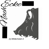Stickdatei Wildschwein 2 13x18 