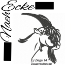 Embroidery Goat 14 Tauernschecke 5x7" 