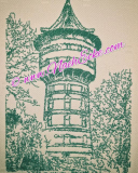 Embroidery Cuxhaven Watertower 7.87 x 7.87 / 11.81 x 7.87