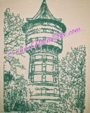 Stickdatei Cuxhaven Wasserturm 20x20 / 20x28 / 20x30 / 18x30 Scrib-Art