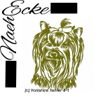 Stickdatei Yorkshire Terrier Nr. 4-1 10x10 