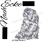 PLOTTERdatei Tibet Terrier Nr. 2-1 SVG / EPS