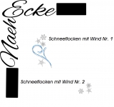 Stickdatei Schneeflocken mit Wind 1 10x10 