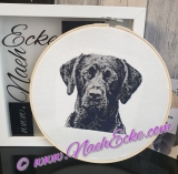Embroidery Labrador 2 PHOTOstitch 5x7" 