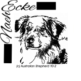 Embroidery Australian Shepherd 10-2 5x7