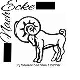 Embroidery Sternzeichen Serie 1 Aries 5x7