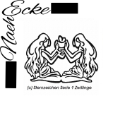 Embroidery Sternzeichen Serie 1 Twins 5x7