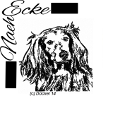 Embroidery Dachshund 14 Longhaired 13x18