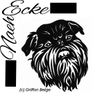 Stickdatei Griffon Belge 13x18