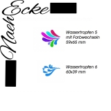 Stickdatei 2 Wassertropfen Nr. 5 + 6