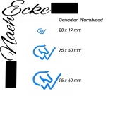 Embroidery Brand Canadian Warmblood  4x4
