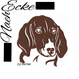 Stickdatei Harrier / Hare-Hound (Hasenhund) 10x10