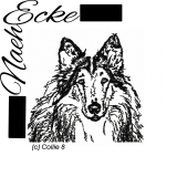 Stickdatei Collie Nr 8 Scrib-Art 13x18