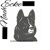 Embroidery Karelischer Bärenhund 5x7