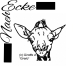 Stickdatei Giraffe 4 13x18