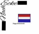 Stickdatei Flagge Niederlande 3x4,5cm