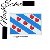 Stickdatei Flagge Friesland 3x4 cm