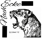 Embroidery Lioness 1-2 5x7 Embroidery Lioness 1-2 5x7