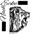 Embroidery Lion 1-1 5x7 Embroidery Lion 1-1 5x7