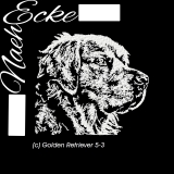 Embroidery Golden Retriever 5-3 5x7