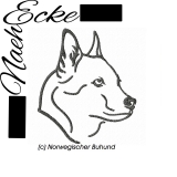 Embroidery Norsk Buhund 1 4x4